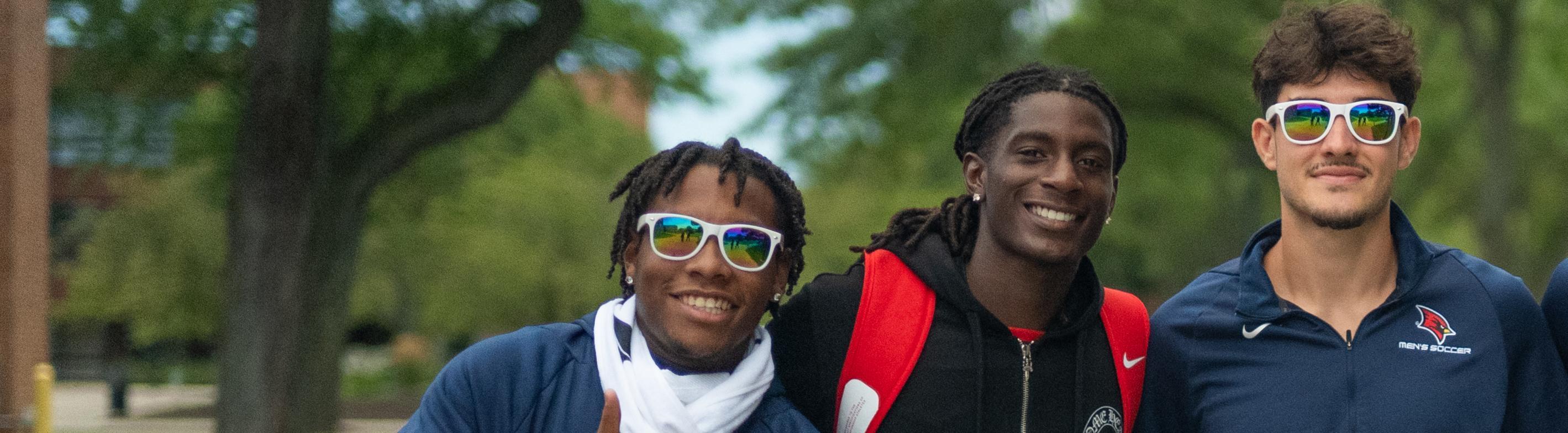 Students smiling